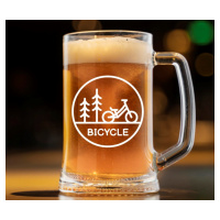 Dekorant Pivní půllitr pro cyklistu BICYCLE