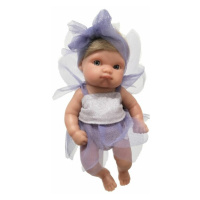 ANTONIO JUAN - 85210-1a Víla fialová s blond vláskami - realistická panenka miminko s celovi