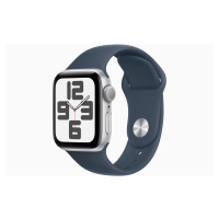 Apple Watch SE/44mm/Silver/Sport Band/Storm Blue/-M/L