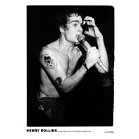 Plakát, Obraz - Black Flag - Henry Rollins ’81, (59.4 x 84 cm)