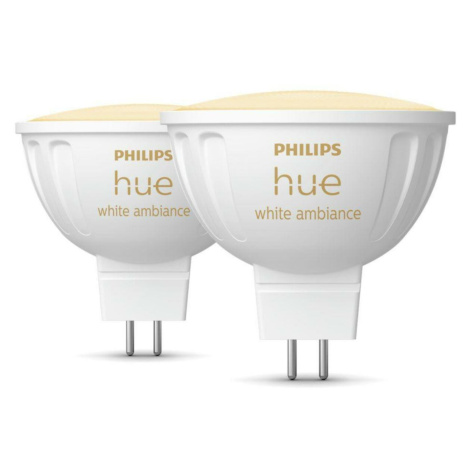 Philips HUE WA sada 2x LED žárovka GU5,3 MR16 5,1W 12V 400lm 2200K-6500K IP20