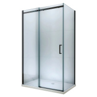 MEXEN/S OMEGA sprchový kout 110x80, transparent, černá 825-110-080-70-00