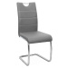 Tempo Kondela Jídelní židle ABIRA - světle šedá ekokůže + kupón KONDELA10 na okamžitou slevu 3% 