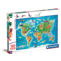 Puzzle Dinosaurs Map, 180 ks