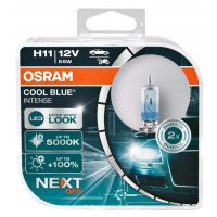 Žárovky Osram H11 Cool Blue Intense 5000K White Look +100% Bílé Silné Duo