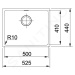 FRANKE Sirius Tectonitový dřez SID 110-50, 525x440 mm, černá 125.0363.789