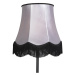 Klasická stojací lampa černá s odstínem šedé Granny B - Simplo