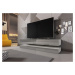 Vivaldi TV stolek FLY 140 cm bílý mat/šedý lesk