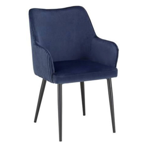 Sametová Židle Caria Modrá Möbelix
