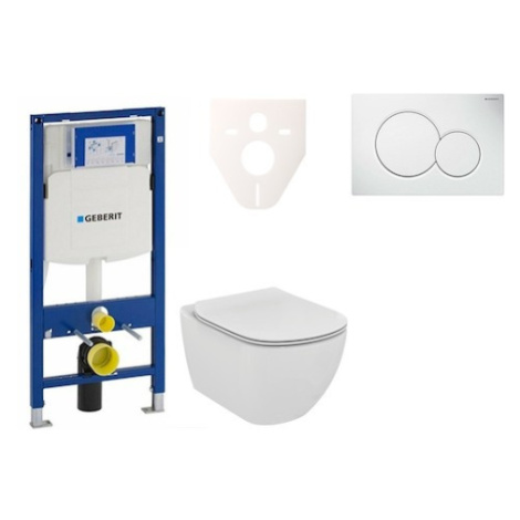 Cenově zvýhodněný závěsný WC set Geberit do lehkých stěn / předstěnová montáž + WC Ideal Standar IDEAL STANDARD