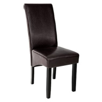 Jídelní židle ergonomická, masivní dřevo, cappuccino