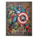 Obraz na plátně Captain America - Retro, 2 - 80×60 cm