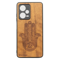 Dřevěné Pouzdro Bewood Redmi Note 12 Pro 5G Hamsa Imbuia