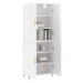 vidaXL Skříň highboard lesklá bílá 69,5 x 34 x 180 cm kompozitní dřevo