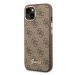 Guess GUHCP14MHG4SHW hard silikonové pouzdro iPhone 14 PLUS 6.7" brown 4G Vintage Gold Logo