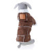 Vsepropejska Blair zimní kabátek pro psa Barva: Hnědá, Délka zad (cm): 35, Obvod hrudníku: 54 - 