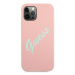 Guess GUHCP12MLSVSPG hard silikonové pouzdro iPhone 12 / 12 Pro 6.1" green-pink Silicone Vintage