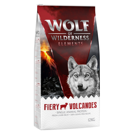 Wolf of Wilderness "Fiery Volcanoes" - jehněčí - výhodné balení 2 x 12 kg