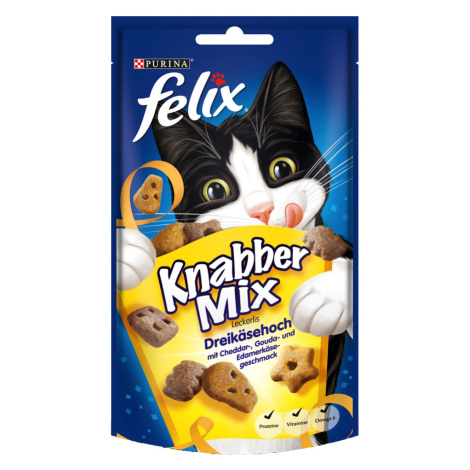 Felix Knabber Mix - 3 druhy sýrů - 3 x 60 g