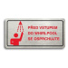 Accept Piktogram "PŘED VSTUPEM DO WHIRLPOOL SE OSPRCHUJTE" (160 × 80 mm) (stříbrná tabulka - bar