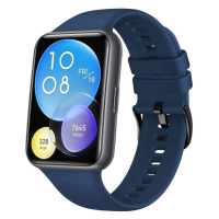 FIXED Silikonový řemínek Silicone Strap pro Huawei Watch FIT2 FIXSSTB-1055-BL, modrý