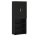 vidaXL Skříň highboard černá 69,5 x 34 x 180 cm kompozitní dřevo