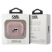 Karl Lagerfeld PU Embossed Karl and Choupette Heads pouzdro AirPods 3 růžové