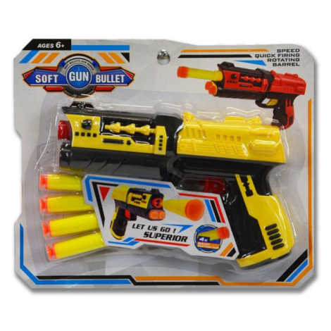 Pistole na pěnové náboje s přísavkou - červená Toys Group