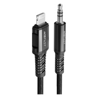Acefast C1-06 MFI Lightning  / 3.5 jack audio kabel 1,2m Black