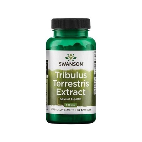 Swanson Tribulus Terrestris Extract, Kotvičník extrakt, 500 mg, 60 kapslí
