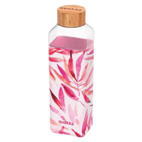 QUOKKA - Skleněná láhev Storm Watercolor Flora 700 ml