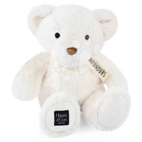 Plyšový medvídek Le Nounours White Histoire d’ Ours bílý 28 cm od 0 měsíců