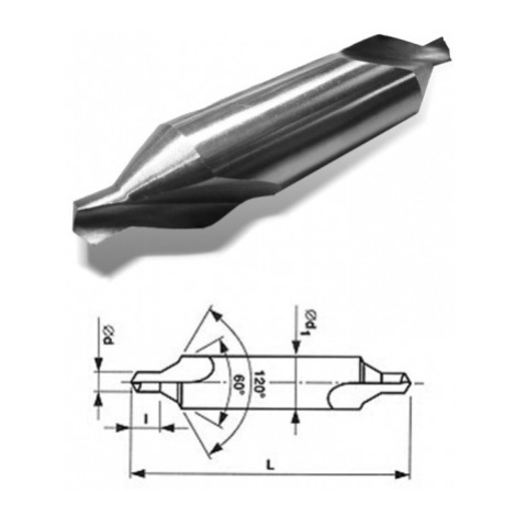 Vrták 04,00mm HSS středící 60° vybrušovaný 221112