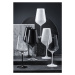 Crystalex sklenice na červené víno Black and White Černá 450 ml 2 KS