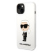 Karl Lagerfeld KLHCP14MSNIKBCH hard silikonové pouzdro iPhone 14 PLUS 6.7" white Silicone Ikonik