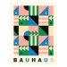 Obrazová reprodukce Original Bauhaus (No.1) in Pink & Blue, (30 x 40 cm)