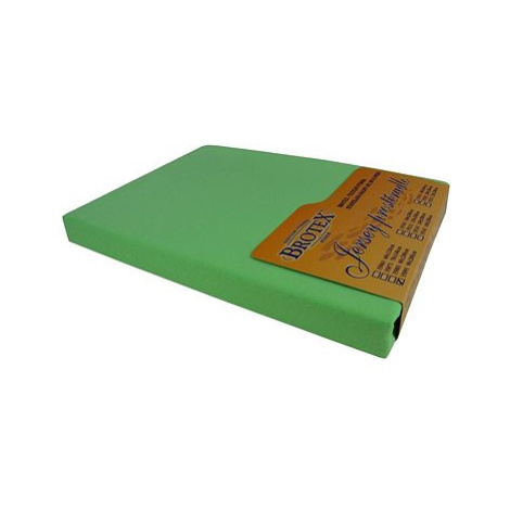 Brotex Jersey prostěradlo světle zelené, 120 × 200 cm