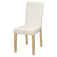 Jídelní židle TAIBAI, bílá/světlé nohy