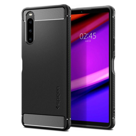 Pouzdro Spigen Rugged Armor Black Sony Xperia 10 V ACS06202 Černá