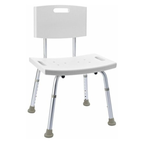 SAPHO A00602101 Handicap židle s opěradlem, nastavitelná výška, bílá AQUALINE