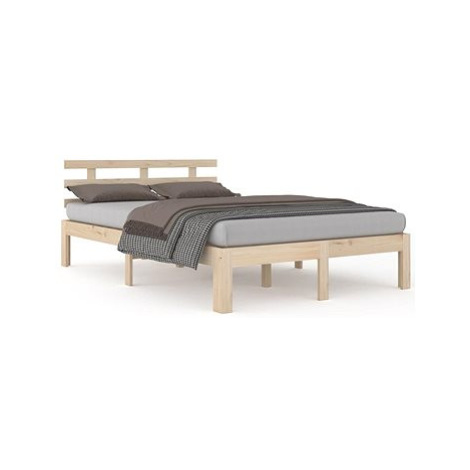 Rám postele masivní dřevo 120 × 200 cm, 814749 SHUMEE