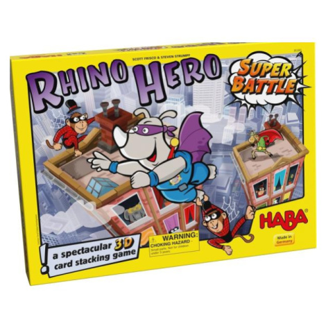 Haba Společenská hra pro děti Rhino Hero Super Bitva