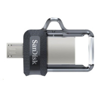 SanDisk Ultra Dual USB Drive m3.0 flash disk 32 GB SDDD3-032G-G46 Stříbrná