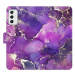 iSaprio flip pouzdro Purple Marble pro Samsung Galaxy M52 5G