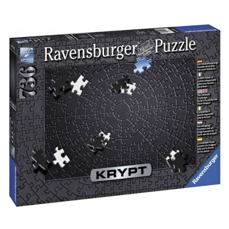 Ravensburger 00054 puzzle krypt black, 736 dílků