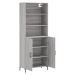 vidaXL Skříň highboard šedá sonoma 69,5 x 34 x 180 cm kompozitní dřevo