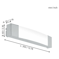 EGLO Koupelnové zrcadlové svítidlo SIDERNO 97718