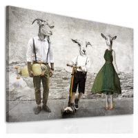 Obraz na plátně GOAT FAMILY - A různé rozměry Ludesign ludesign obrazy: 80x60 cm