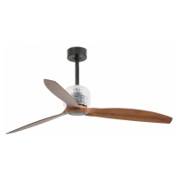 FARO 33395D DECO FAN M, černá/dřevo, stropní LED ventilátor s DC motorem - FARO