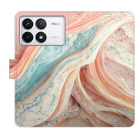 iSaprio Flip pouzdro Colour Marble pro Poco F6 Pro